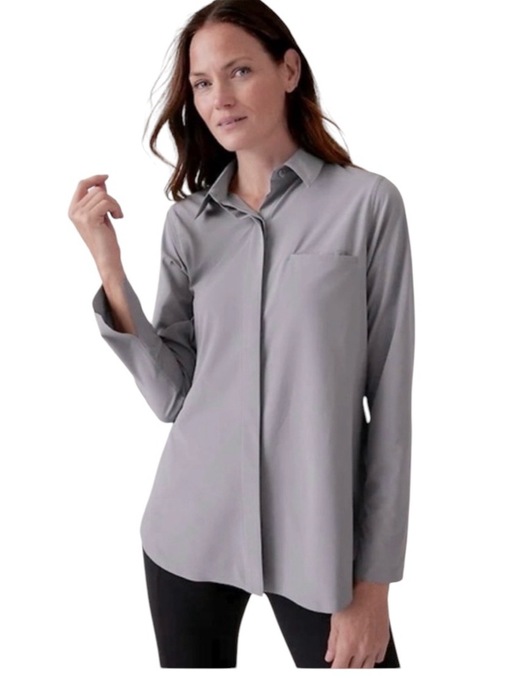 Athleta Urbanite Lavender Performance Shirt